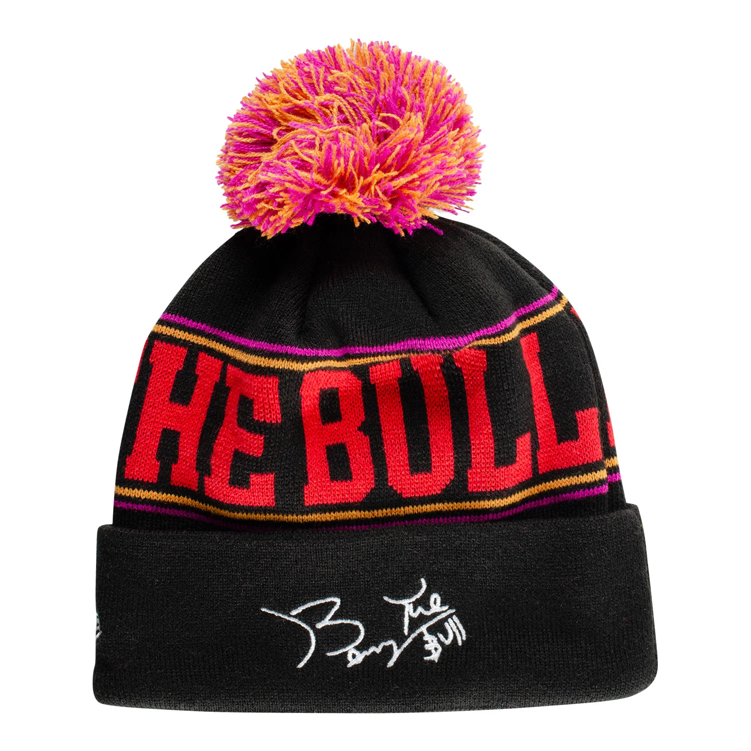 Chicago Bulls New Era Benny the Bull Pom Knit