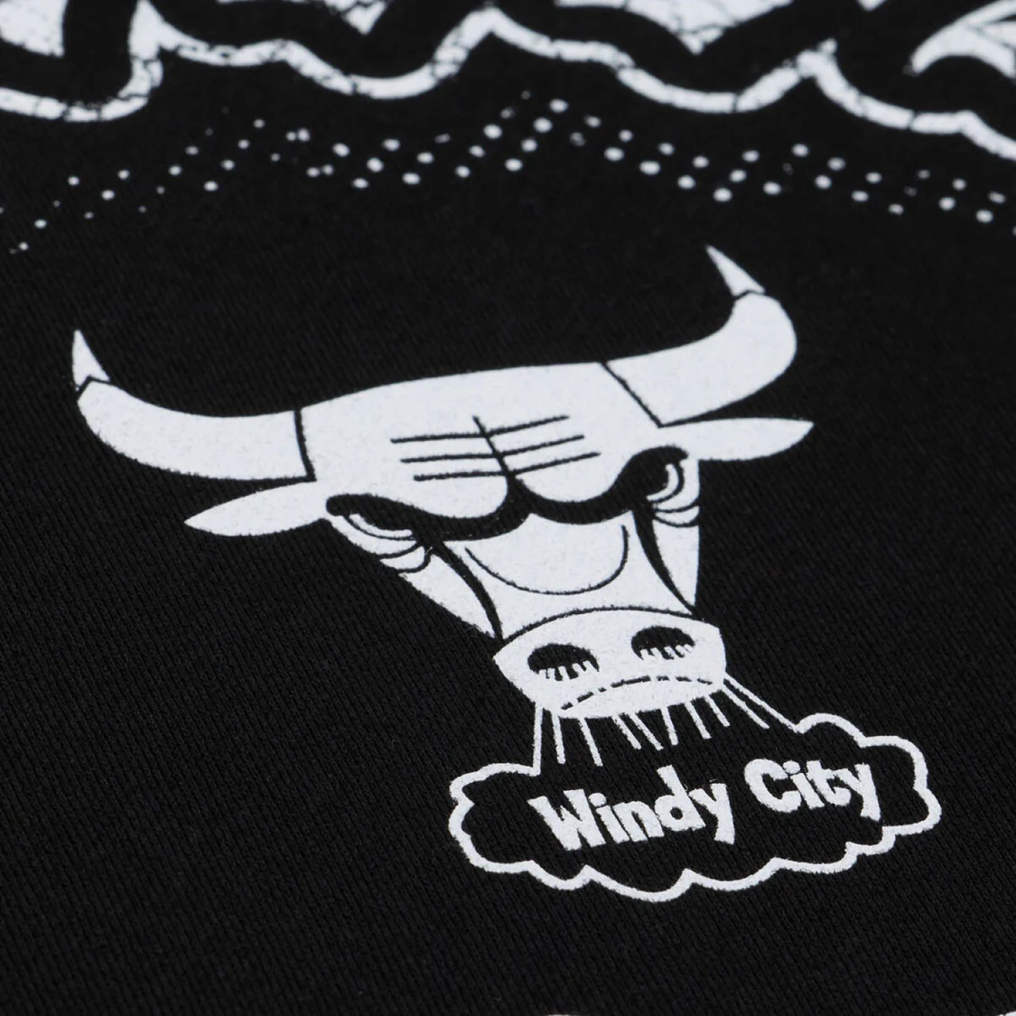 Chicago Bulls Mitchell & Ness Team Play Old English Crewneck Sweatshirt