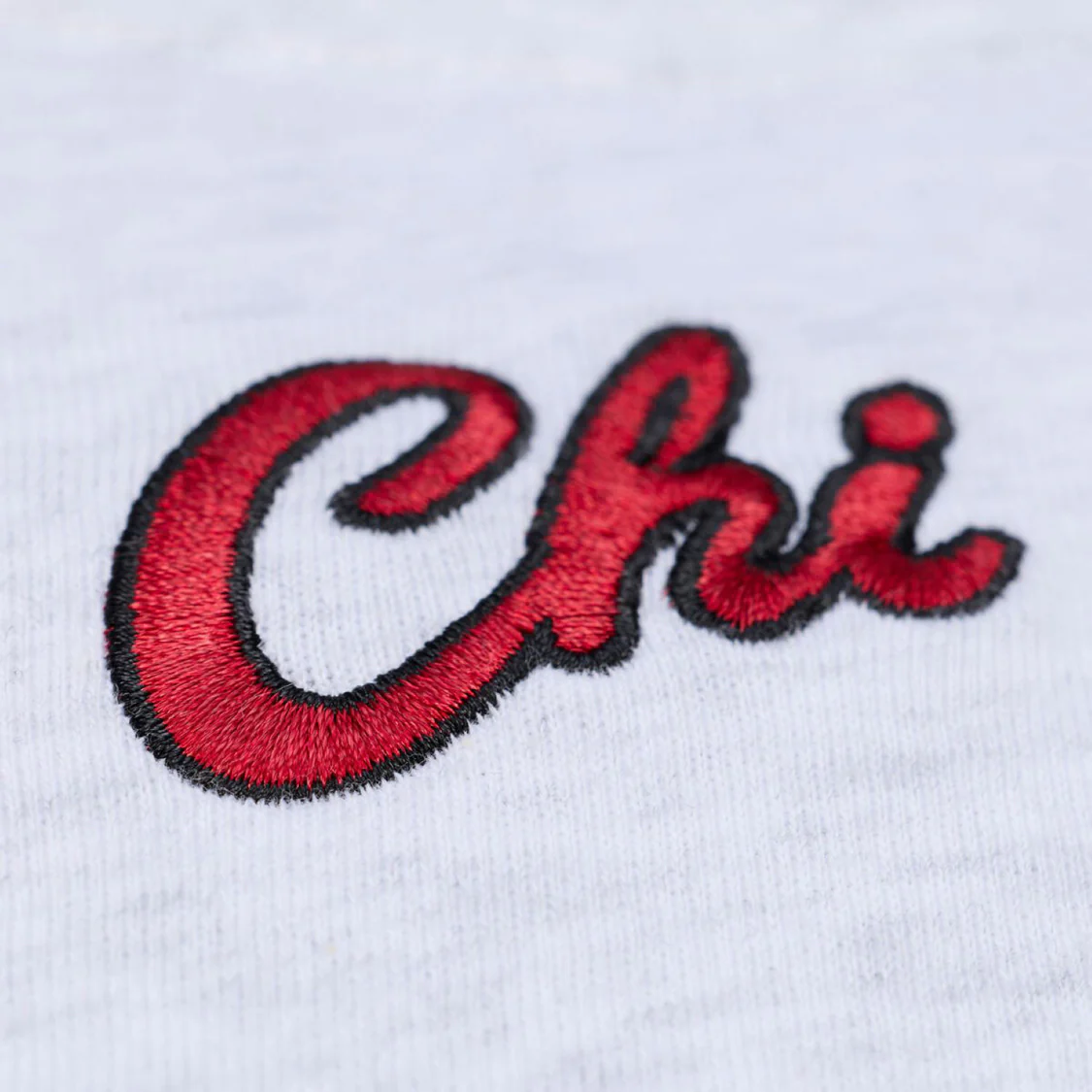 Ladies Chicago Bulls Mitchell & Ness Script Cropped T-Shirt