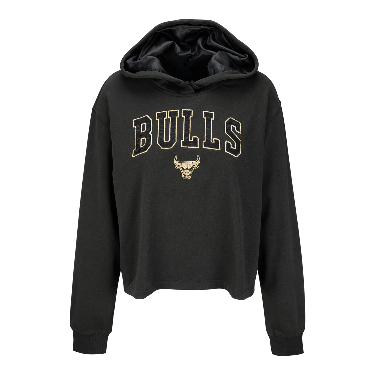 Ladies Chicago Bulls New Era Glam Applique Hooded Sweatshirt