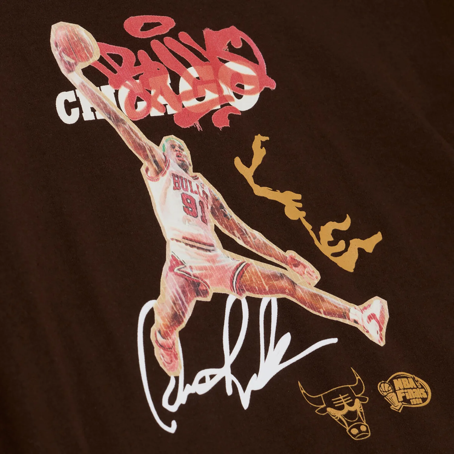 Chicago Bulls Mitchell & Ness Dennis Rodman Don't Mean A Thing Heritage T-Shirt