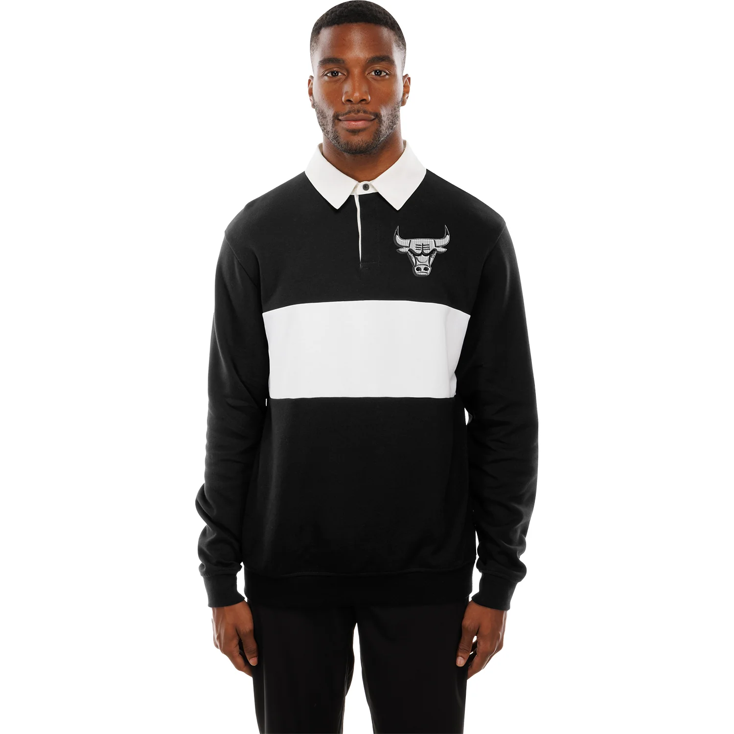 Chicago Bulls New Era Colorblock Rugby Shirt