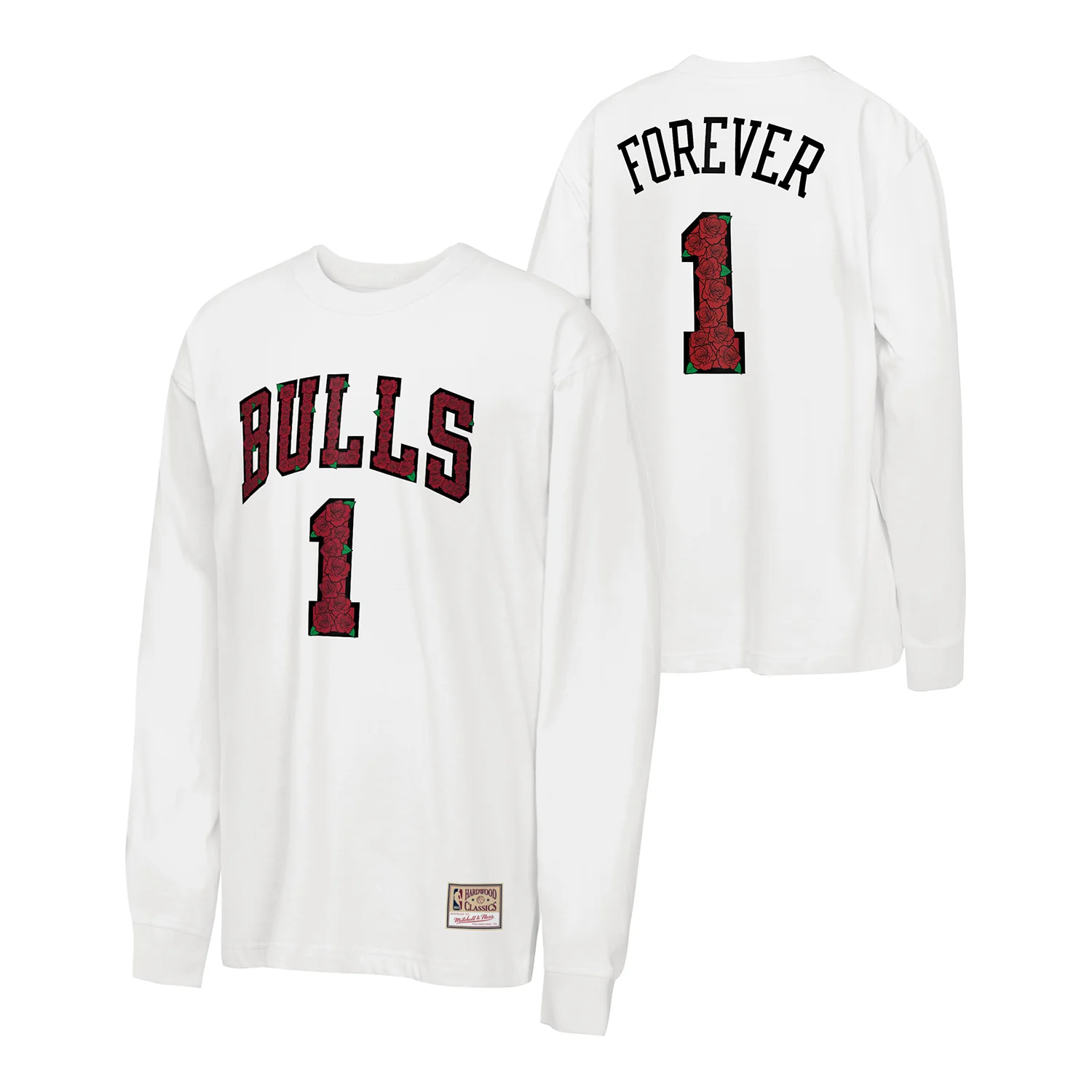 Youth Chicago Bulls Mitchell & Ness Derrick Rose Forever 1 Long Sleeve T-Shirt