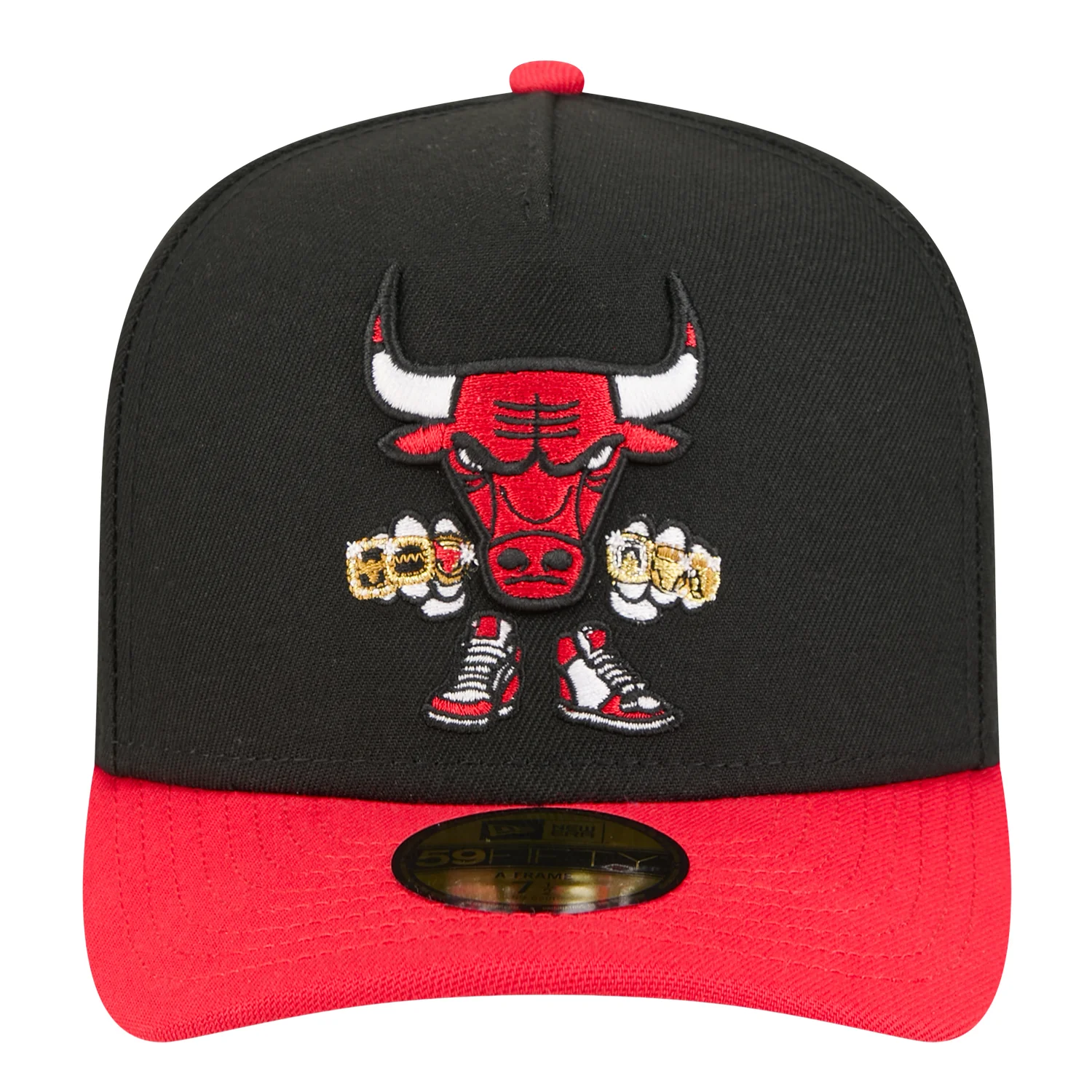 Chicago Bulls New Era Ring Knuckles 5950AF Fitted Hat
