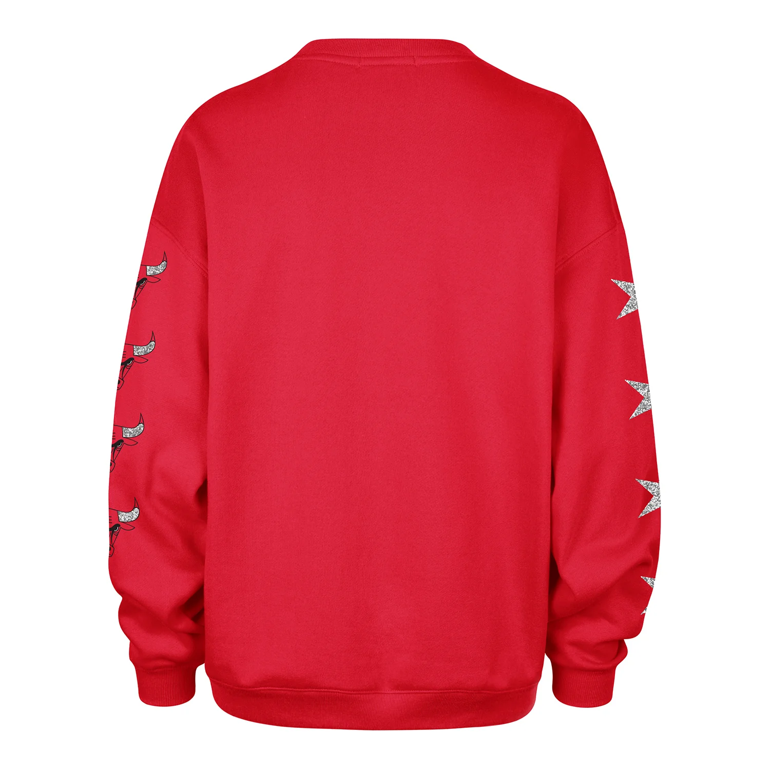 Ladies Chicago Bulls ’47 Brand Oversized Go Big Crewneck Sweatshirt