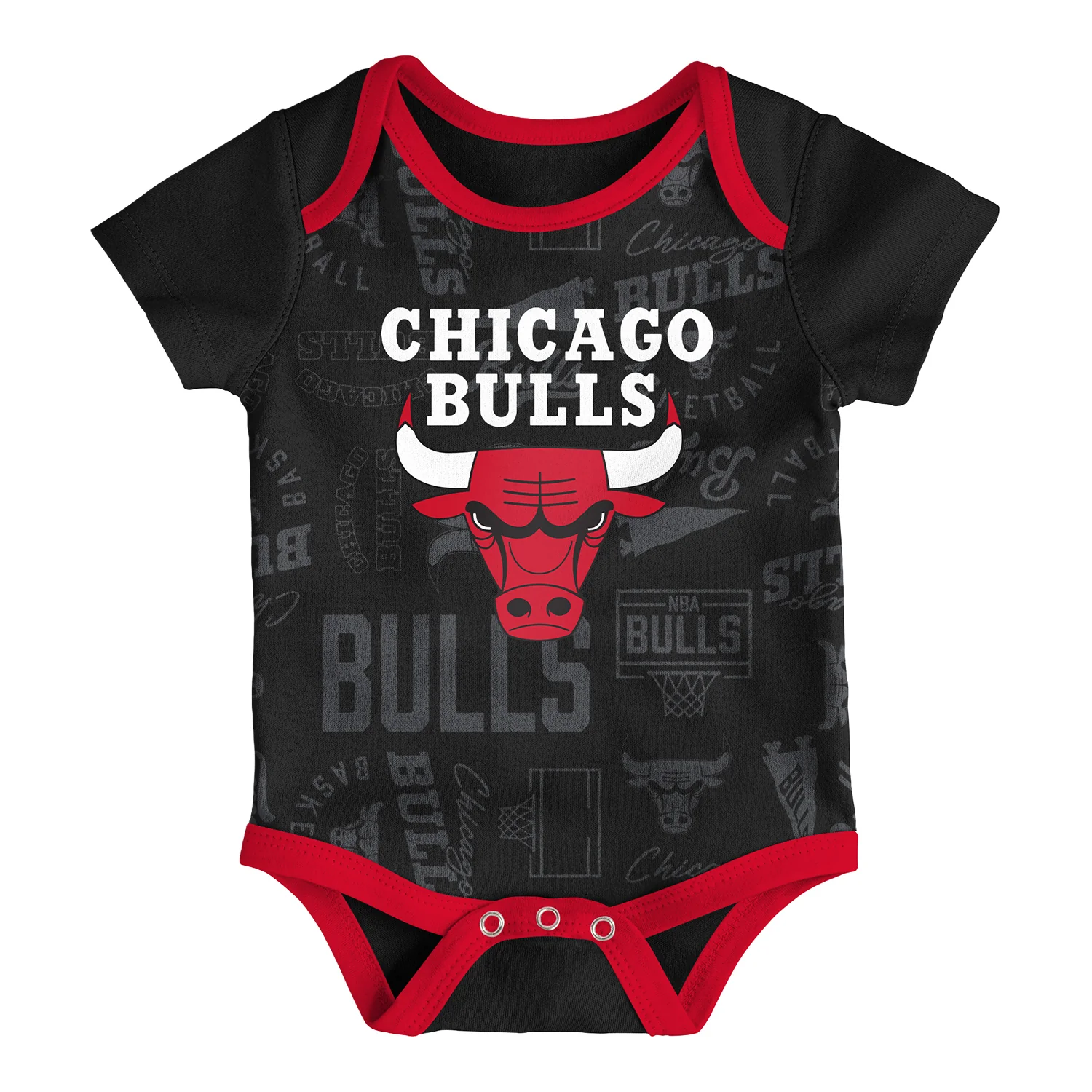 Infant Chicago Bulls 3-Pack Assorted Onesies