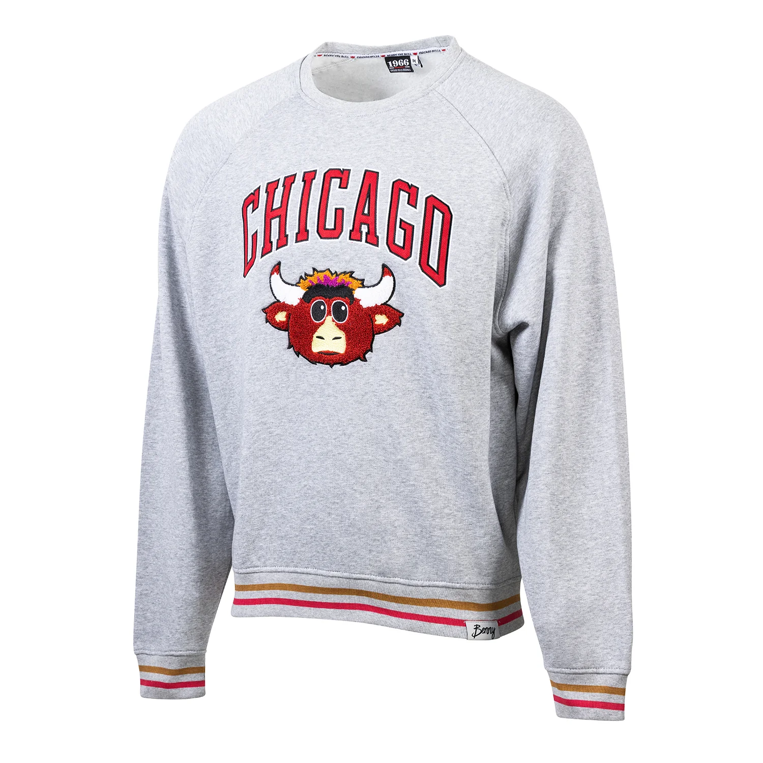 Chicago Bulls 1966 Benny Striped Crewneck